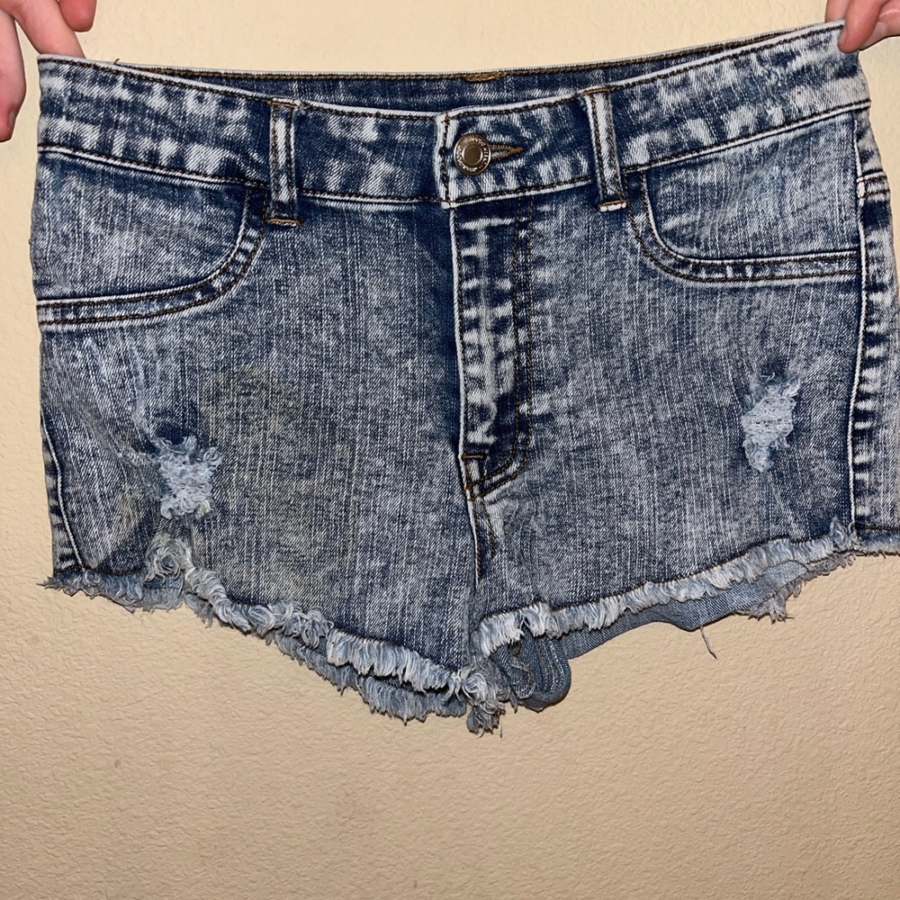 Urban Groove light jean shorts, Small Adult